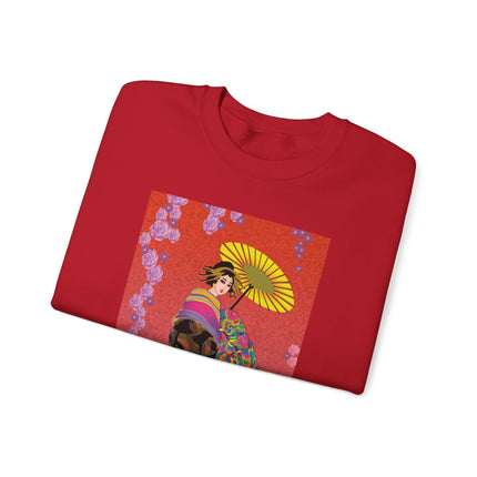 Enchanting Geisha Unisex Heavy Blend™ Crewneck Sweatshirt