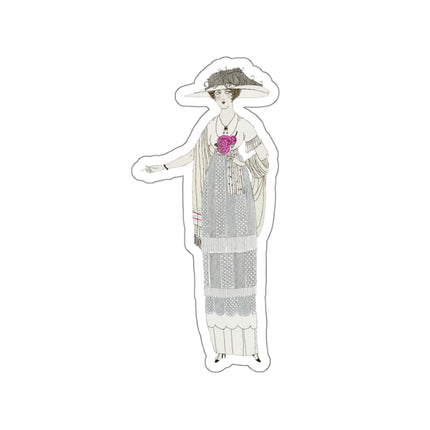 Robe de linon (Linen Dress) by Charles Martin Kiss-Cut Stickers (4 Sizes)