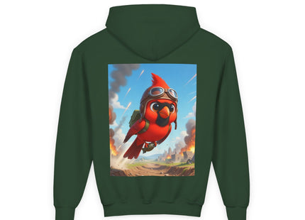 Cardinal Dive Bomber Youth Heavy Blend Hooded Sweatshirt