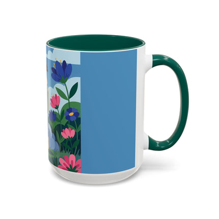 Garden Of New Beginnings Colorful Mugs – Art Deco Floral Elegance
