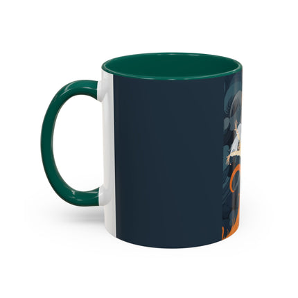 Flame of the Tempest Colorful Mugs – Fiery Storm & Dramatic Elegance