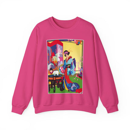 A Timeless Journey by Umberto Brunelleschi Heavy Blend™ Crewneck Sweatshirt