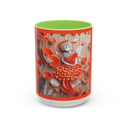 Poppy Fairy Colorful Mugs (11oz, 15oz)