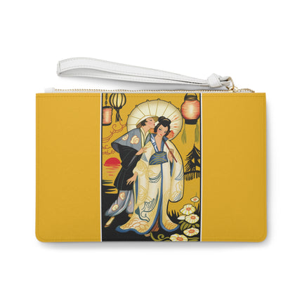 Golden Embrace Clutch Bag