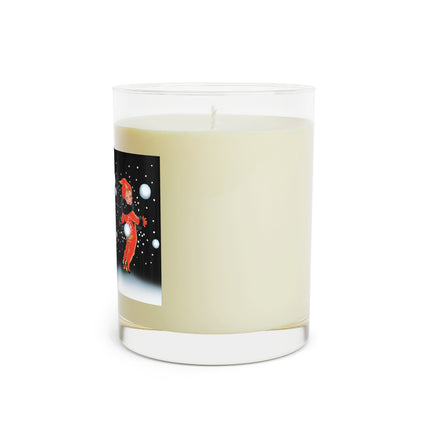 A Festive Snowball Scented Candle - Full Glass, 11oz