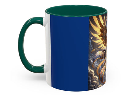 Valkyrie Descending Through Storm Colorful Mugs (11oz, 15oz)
