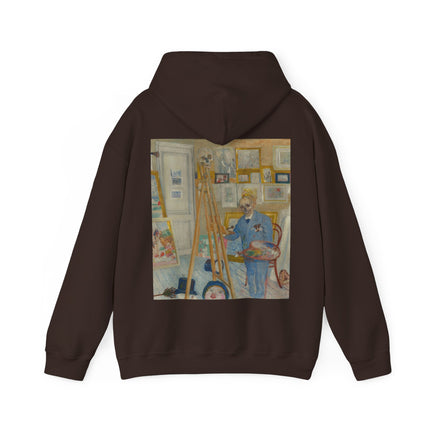The Skeleton Painter by James Ensor Heavy Blend™ Hooded Sweatshirt