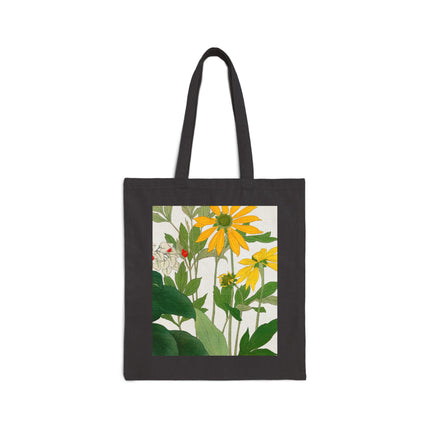 Clerodendrum & Rudbeckia by Tanigami Kônan Cotton Canvas Tote Bag