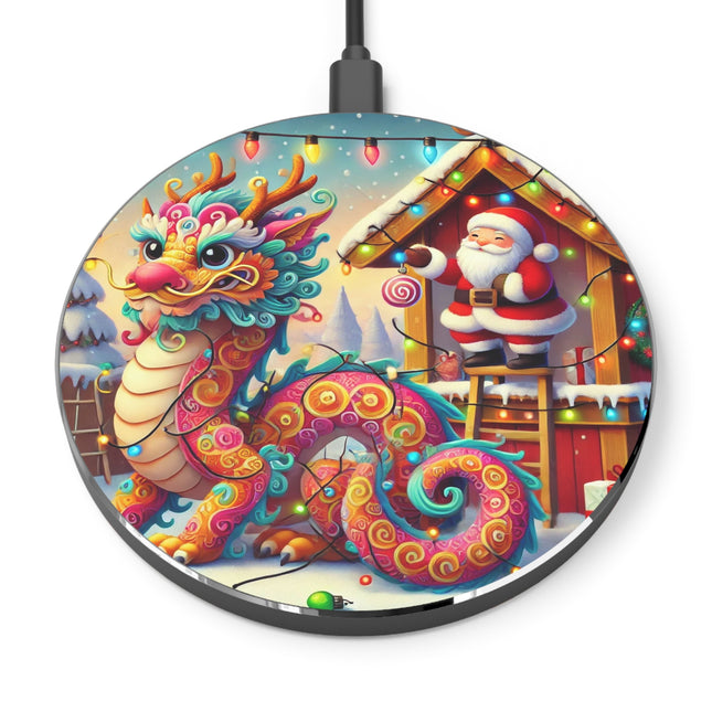 Playful Dragon's Christmas Wireless Charger