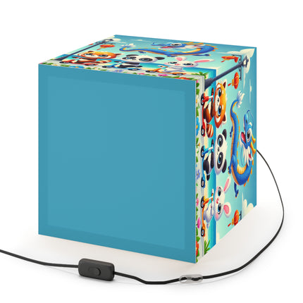 🌊🚲 The Seaside Scooter Friends Light Cube Lamp – Coastal Fun & Playful Adventure