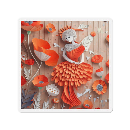 Poppy Fairy Die-Cut Magnets (4 Sizes)