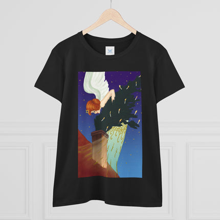The Christmas Angel Women's Midweight Cotton Tee