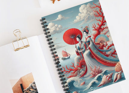 Ladies by the Quiet Sea Spiral Notebook - Ruled Line