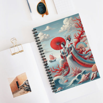 Ladies by the Quiet Sea Spiral Notebook - Ruled Line