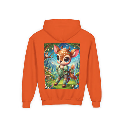 Fawn Defender Youth Hooded Sweatshirt – Gentle Courage & Forest Magic