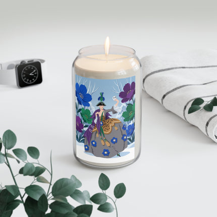 🎭🌸 The Lady Of The Winter Masquerade Scented Soy Candle – Art Deco Floral Fantasy
