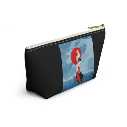 Siren of the Waves Cosmetic Bag – Dramatic Sea Power & Bold Elegance