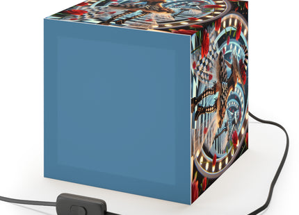 Halloween Witch Through the Mirror Light Cube Lamp