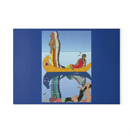 Le long du Missouri by George Glass Cutting Board