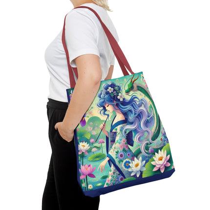 Fairy of the Koi Pond Tote Bag – Mystical Harmony & Pond Enchantment