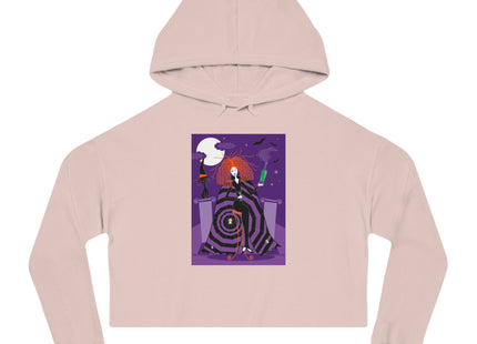 Mystic Elegance Women’s Cropped Hooded Sweatshirt