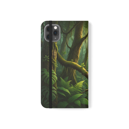 🪶🌲 The African Grey Sentinel Flip Case – Quiet Strength & Woodland Adventure