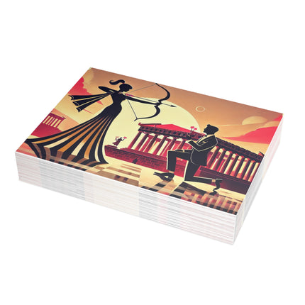 Art Deco Valentine's Romance Postcard Bundles (envelopes included)