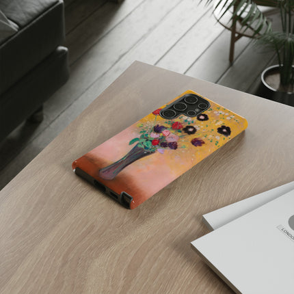 Vase of Flowers by Odilon Redon Phone Cases