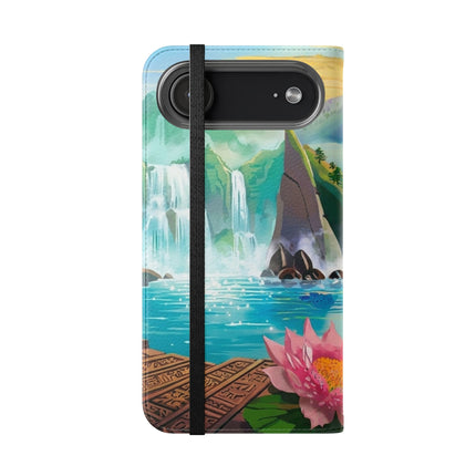 🐉💎 Wisdom's Guardian Flip Case – Dragon's Embrace & Eternal Wisdom