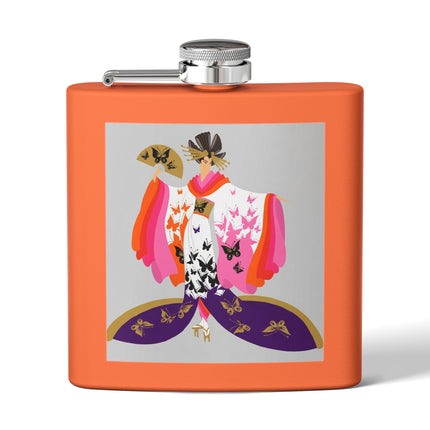 Butterfly Kimono Flask – Elegant Japanese Fantasy & Whimsical Grace
