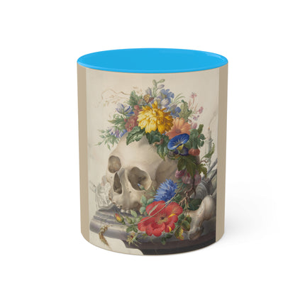 Vanitas Still Life by Herman Henstenburgh Colorful Mugs, 11oz