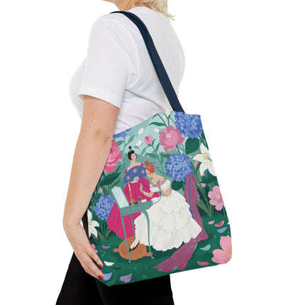 🌸🕯️ The Ladies Of The Enchanted Garden Vanity Tote Bag – Art Deco Floral Elegance