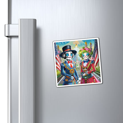 Cyber Punk Robots Magnets (3 Sizes)