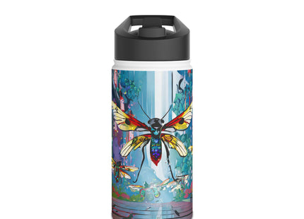 Neon Swarm Stainless Steel Water Bottle