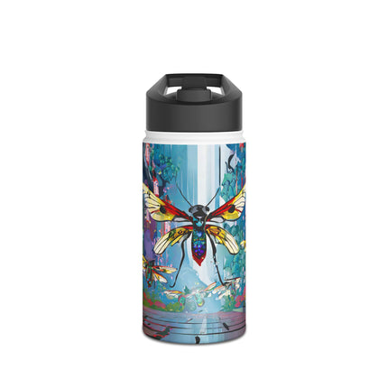 Neon Swarm Stainless Steel Water Bottle