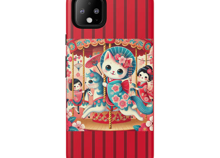 Geisha Kitten's Enchanted Carousel Phone Cases