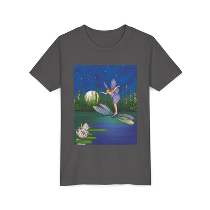 Fairy on a Dragonfly by Ida Rentoul Outhwaite Youth Short Sleeve Tee