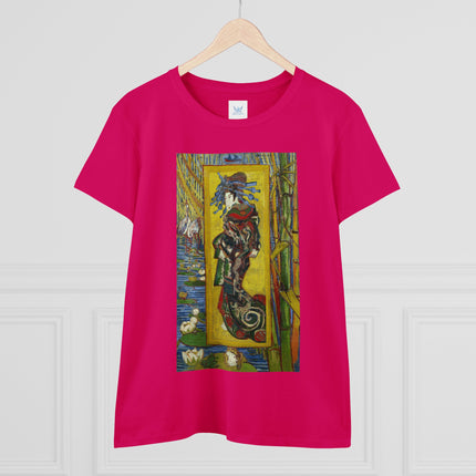 Courtesan (after Eisen) by Vincent van Gogh Women's Midweight Cotton Tee