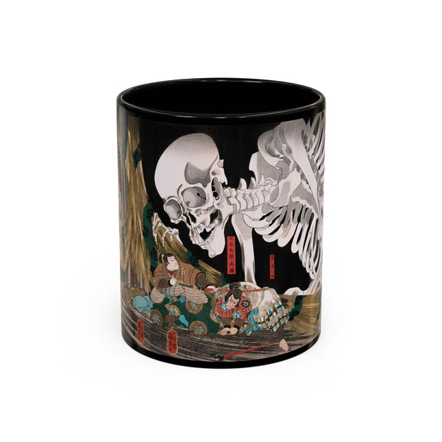 Mitsukuni Defying the Skeleton Spectre by Utagawa Kuniyoshi Colorful Mugs (11oz, 15oz)