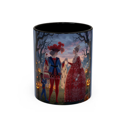 ♥️🎃 The Queen Of Hearts Halloween Masquerade Colorful Mug – Royal Halloween Fantasy
