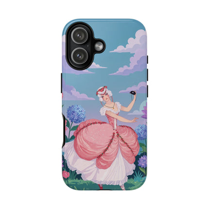 🎭🌸 The Lady Of The Secret Masquerade Phone Case – Art Deco Garden Fantasy