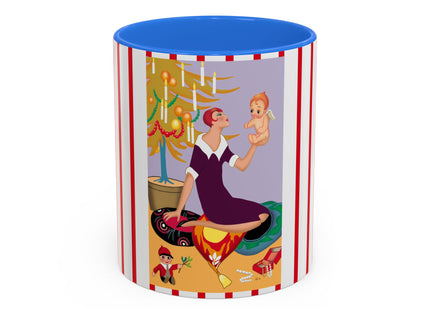 Art Deco Christmas Colorful Mugs (11oz, 15oz)