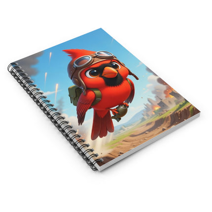 The Cardinal Dive Bomber Spiral Notebook – Ruled Line