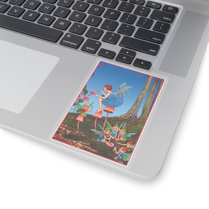 Periwinkle Painting the Petals Ida Outhwaite Kiss-Cut Stickers (4 Sizes)
