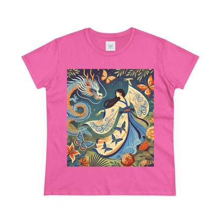 Fairy Waltz in the Butterfly Garden Cotton Tee