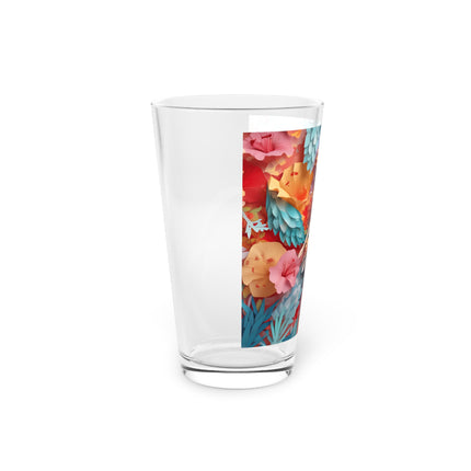 Hibiscus Fairy Glass, 16oz
