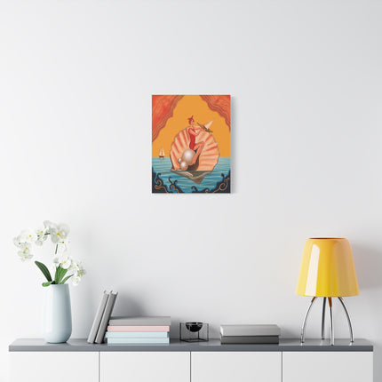 ⛵🦪 The Pearl Shell Sailor Placemat – Art Deco Seaside Fantasy