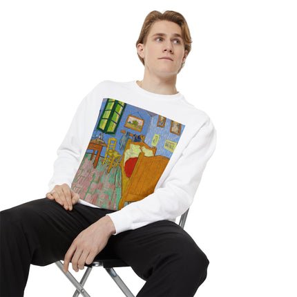 The Bedroom by Vincent van Gogh Unisex Garment-Dyed Sweatshirt
