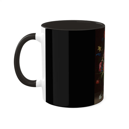 A Bouquet of Flowers by Clara Peeters Colorful Mugs, 11oz