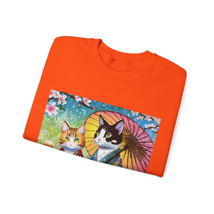 Kimono Kitties Unisex Heavy Blend™ Crewneck Sweatshirt